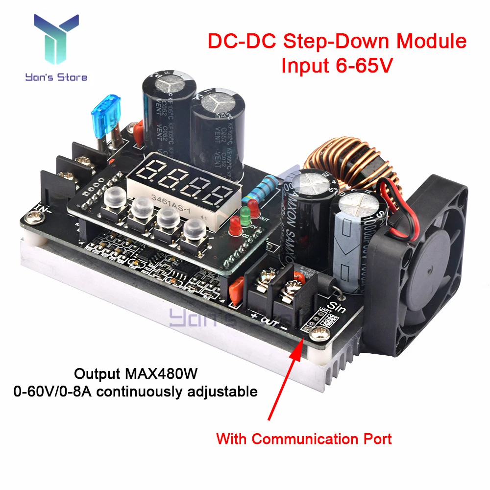 DKP6008 8A Digital Control Constant Voltage Current Step Down Power