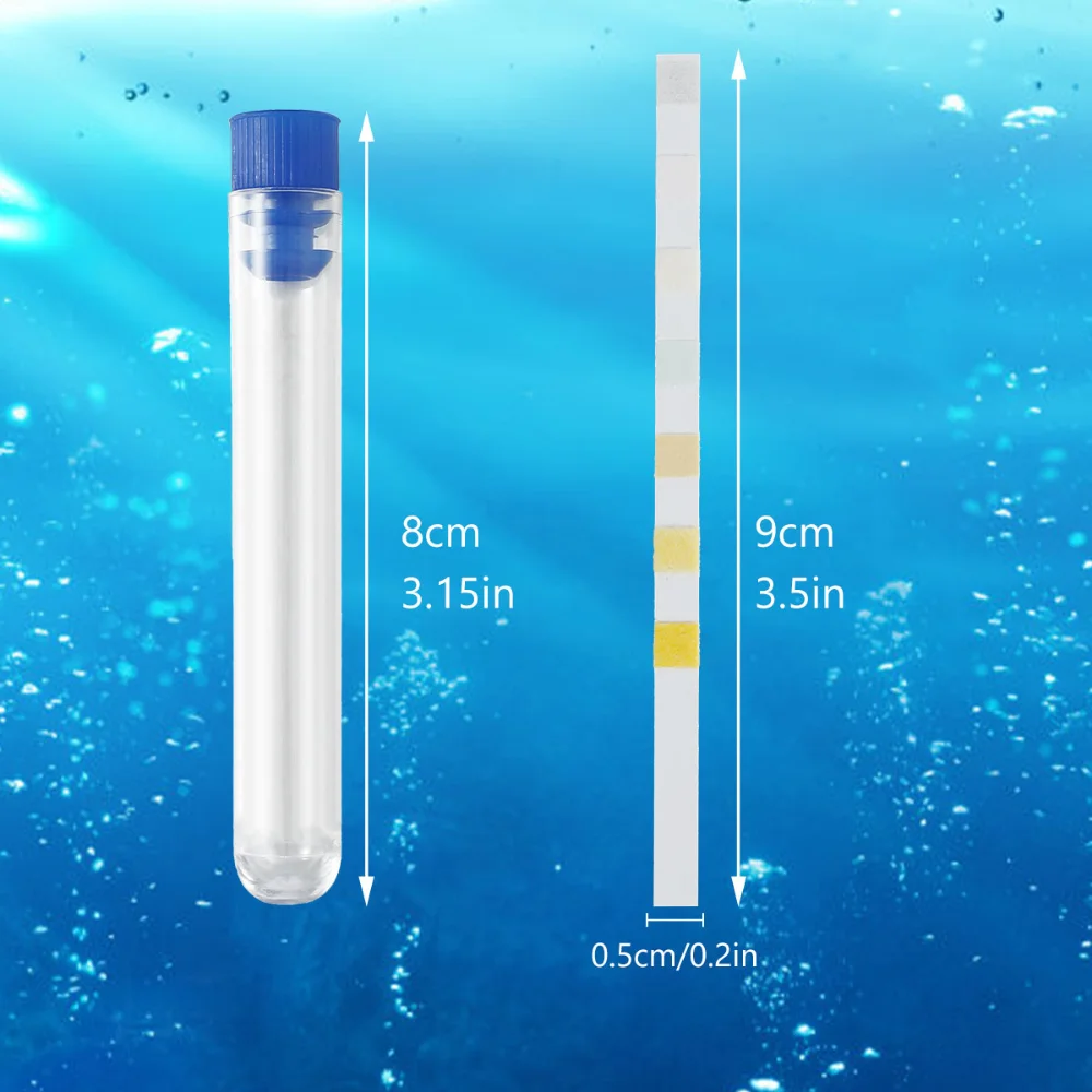 Aquarium Test Strips 100Pcs Water Test PH Strips Multipurpose 5-7 in 1 Fish Tank Kit for Aquarium Pool Accessories aquarium test strips aquarium water quality testing agent