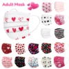 10pcs Adult Mask Valentine's Day Disposable Face Mask Lover Heart Print Industrial 3Ply Ear Loop Mask mascarillas cubrebocas  1