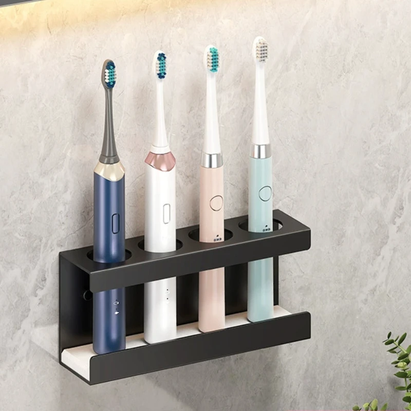 Toothbrush Holder Wall-mounted Toothbrush Holder with Diatom Base Bathroom Storage Shelf for Toothbrush and Toothpaste No Drilling Required