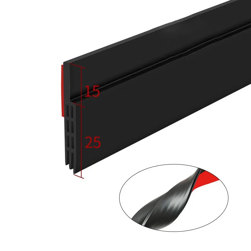 Door Seal Strip Windproof Soundproof Door Sweep Draft Stopper Cuttable Foldable Self Adhesive Acoustic Foam