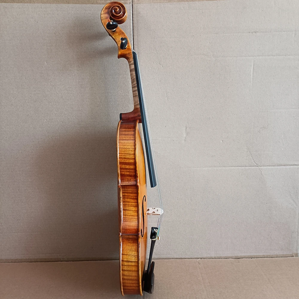 Strong tone！ Guarneri model Copy Handmade Single board violin 4/4 retro Oil varnish Violin professional Musical Instruments