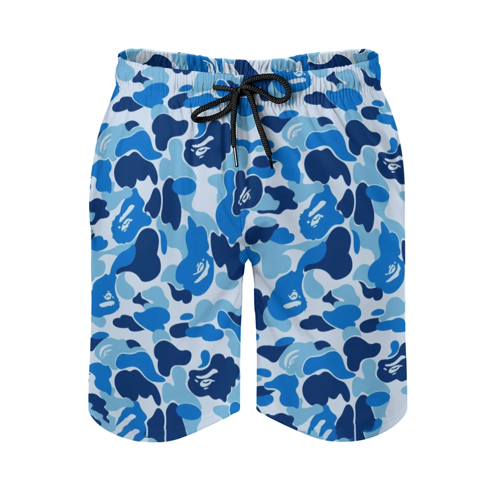 

New 3D Printed Anime Summer Men's Beach Shorts Fashion Cartoon Casual Loose Comfortable Running Men Short Pants