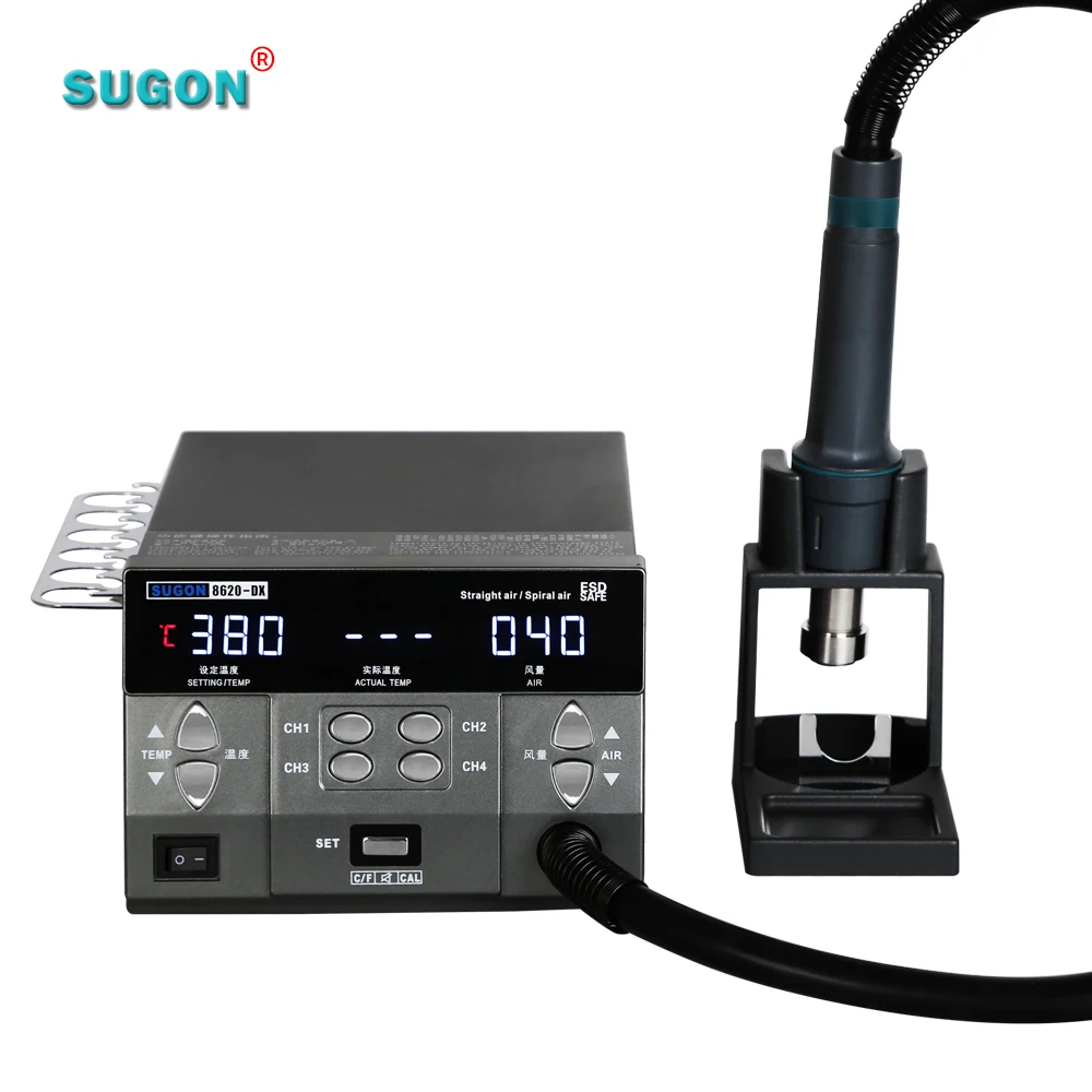 Promotion! SUGON 8620DX Soldering Rework Station Hot Air Rework Station Blower Gun hot air gun with mobile phone repairing