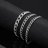 Bracelet pour homme en acier inoxydable 316L, largeur 6/8 mm, style gothique Y2K cubain, accessoires rétro steampunk américains, prix de gros