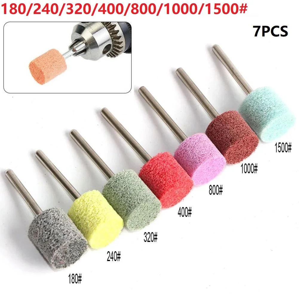 

Brand New Polishing Grinding Head Rotary Tool Non-woven Polishing Grinder Power Tools 180/240/320/400/800/1000/1500#
