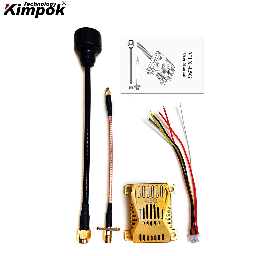 4.5Ghz 20Km Fpv Vtx 4.5g 2.5W Aerial Video Transmitter and Receiver Vrx for Long Range Transmission