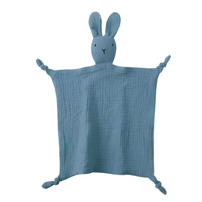 Baby Cotton Muslin Comfortable Blanket Cute  Infant Kids Sleep Appease Towel Children Rabbit Saliva Scarf Gauze Blankets 3