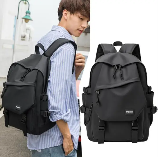 

High-value schoolbag men and women middle and high school students backpack boys Korean version of the trend of casual backpack