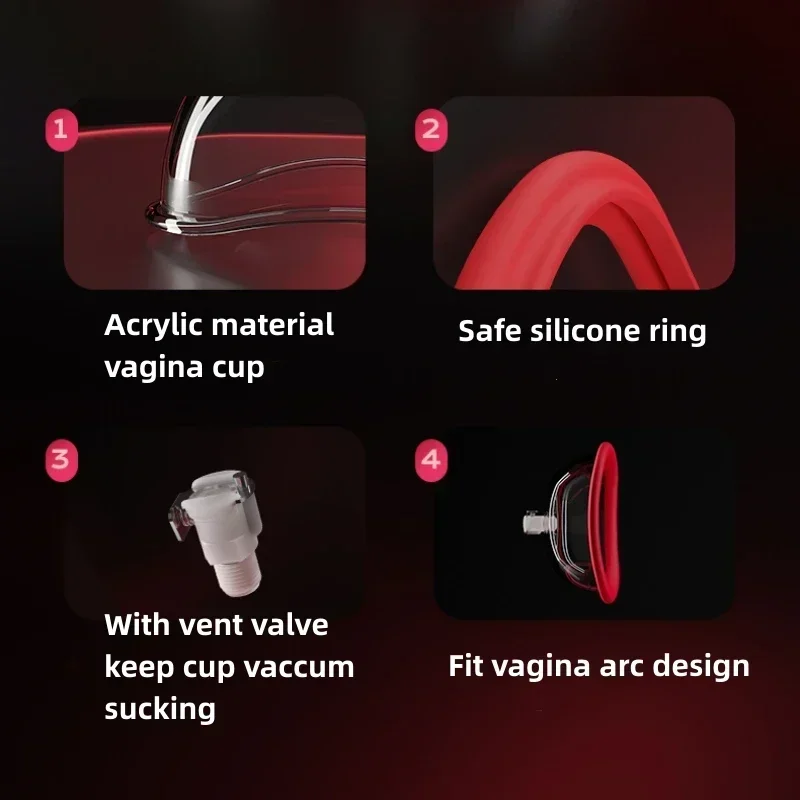 6 Mode Clitoris Stimulation Vacuum Vagina Pump Sex Toys for Women Female Masturbator Fit Powerful Clitoris Sucker Adult Products sex toys