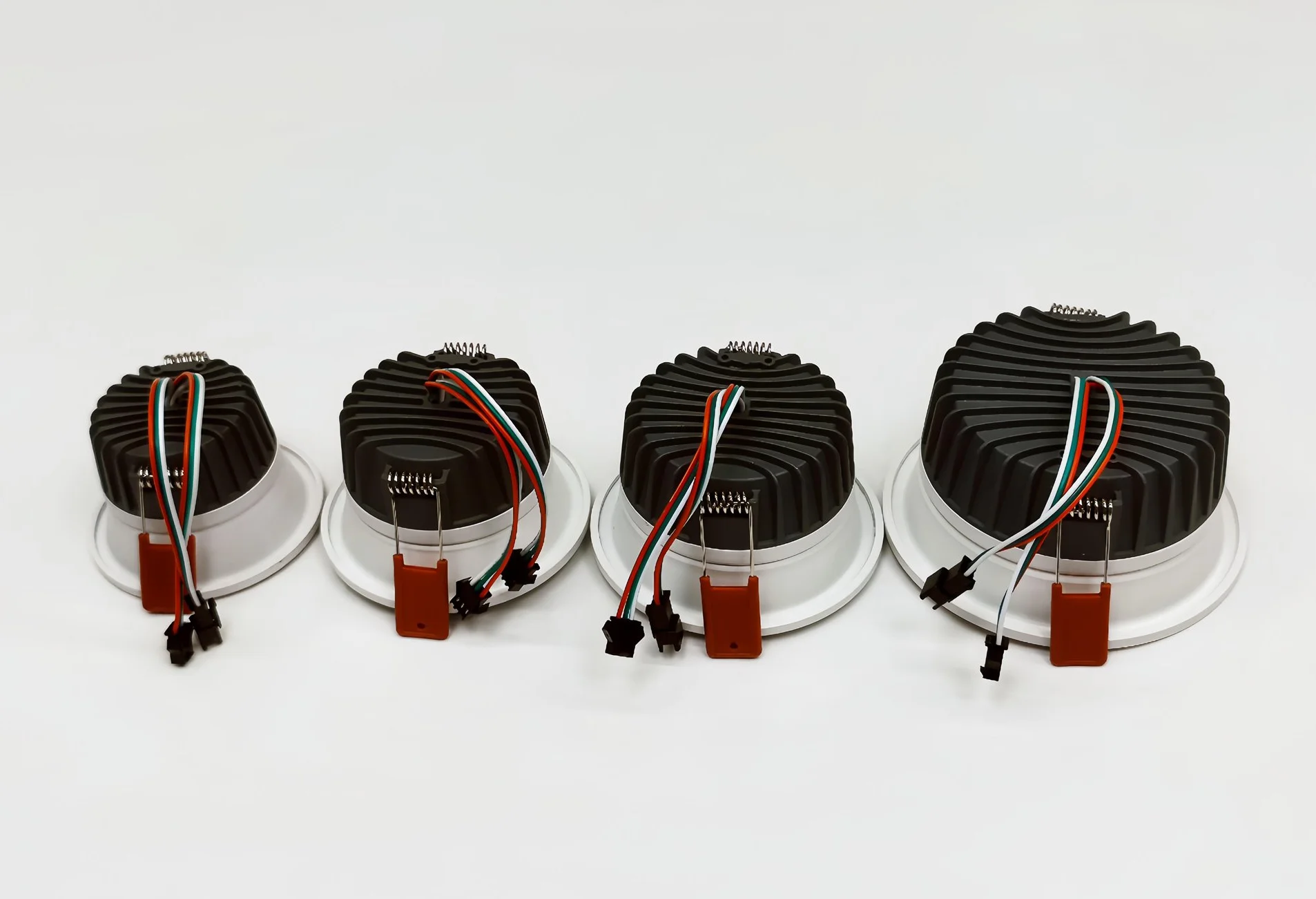 8W/10W/12W/20W DC24V WS2811 RGBIC 주소 지정 가능 LED 스마트 픽셀 천장 조명 실내용 3핀 JST 입출력 100도