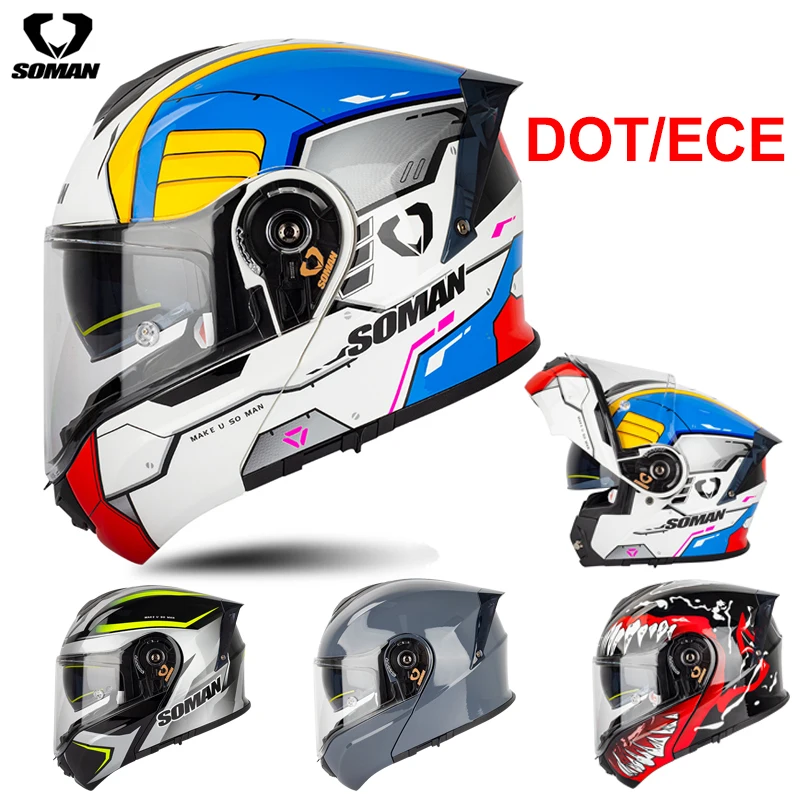  Bluetooth Cascos Modulares de Moto, Casco Abatible ECE