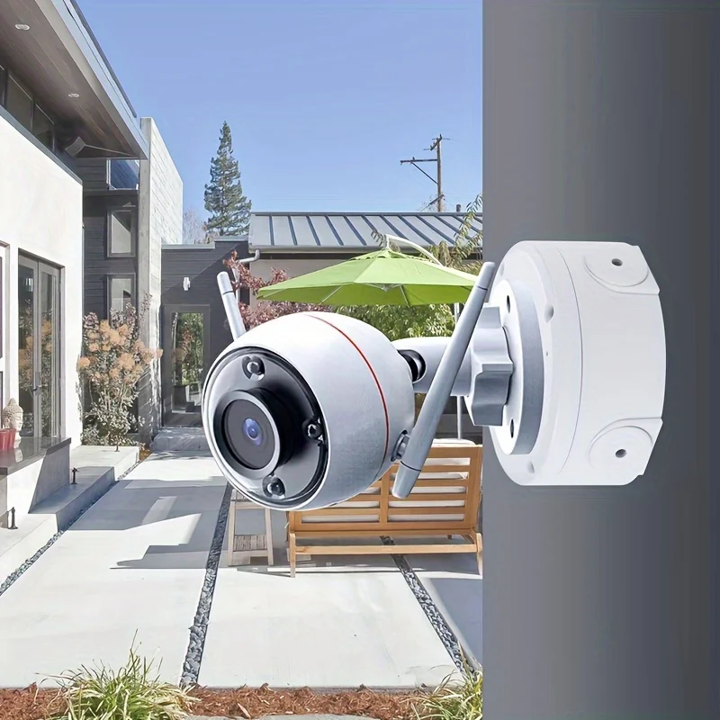 Universal security camera junction box mounting bracket plastic rainproof