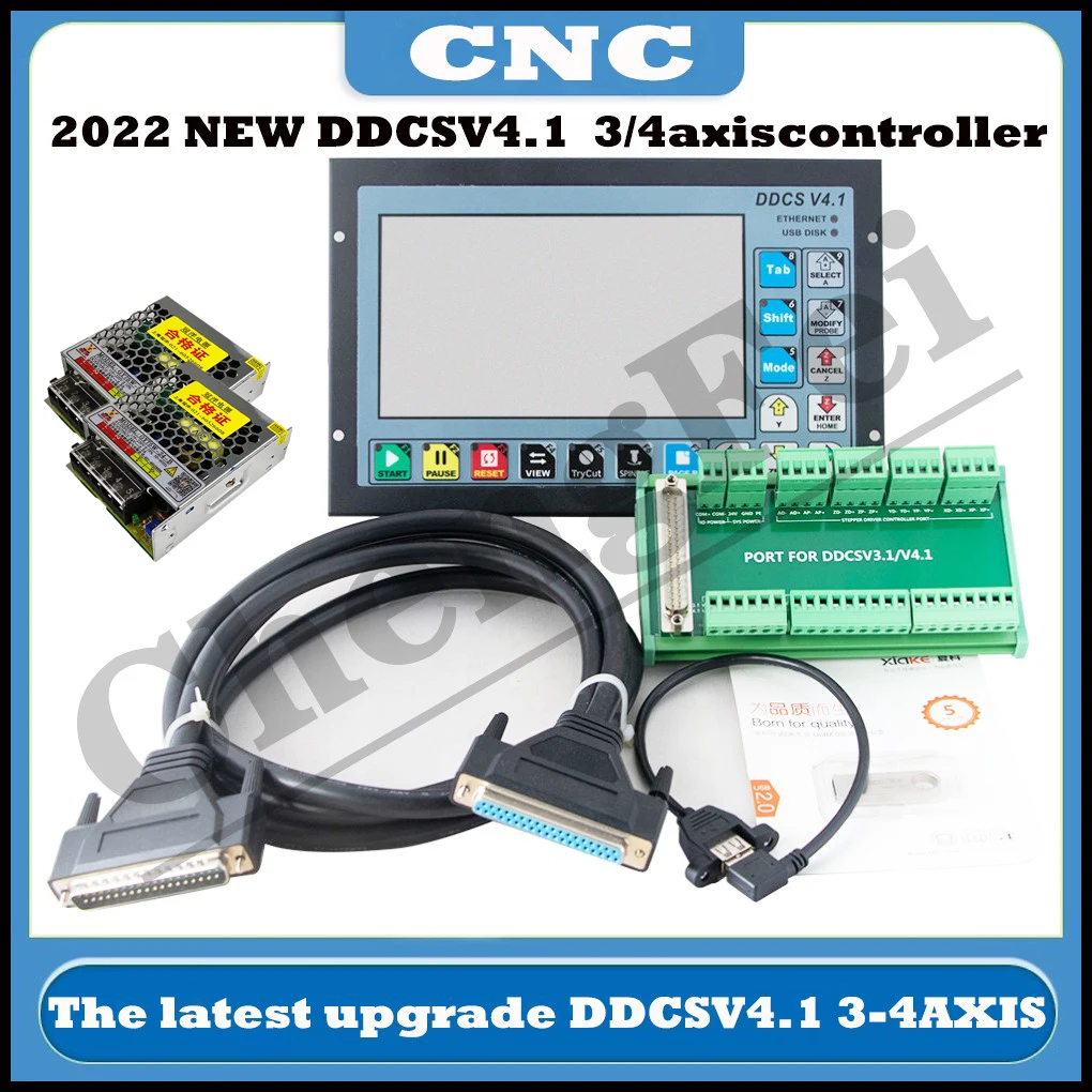 

latest DDCSV3.1 upgrade DDCS V4.1 3/4 axis independent offline machine tool engraving and milling CNC motion controller