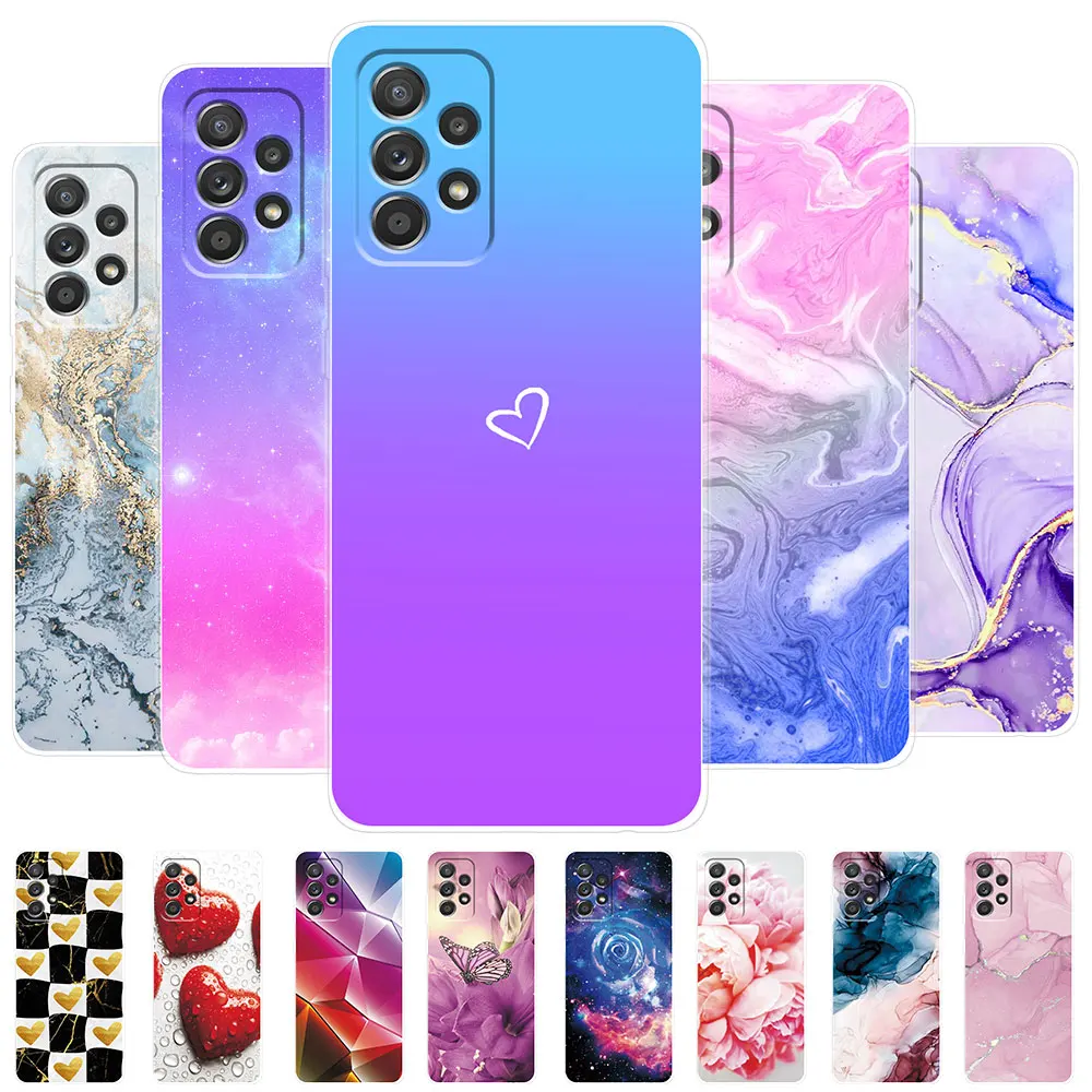 Per Samsung Galaxy A13 4G Custodia Cute Flower Soft Silicone Fundas Galaxy A13 Custodia Posteriore Per Telefono Per Samsung A13 A 13 Galaxya13 Paraurt