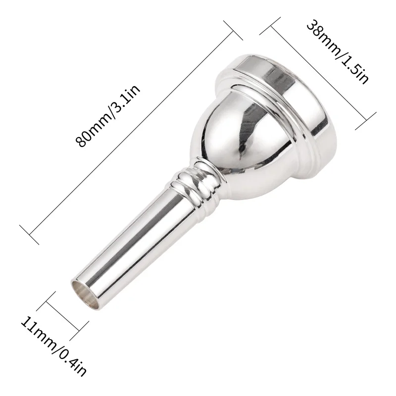 Alto Trombone Mouthpiece Copper Mouthpiece (61/2AL) Trombone Brass Instrument Replacement Parts Accessories