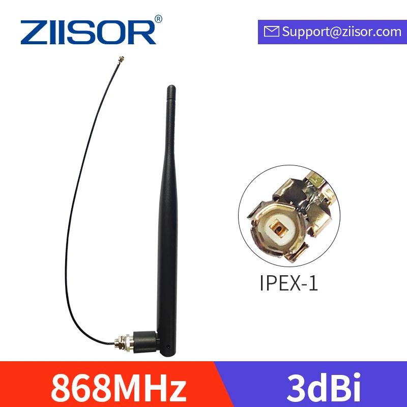 Antenna LoRa 868MHz Integrated IPEX for 868 MHz Antennas with Cable IPX for LoRaWAN Module Motherboard 20cm EU868 MHz