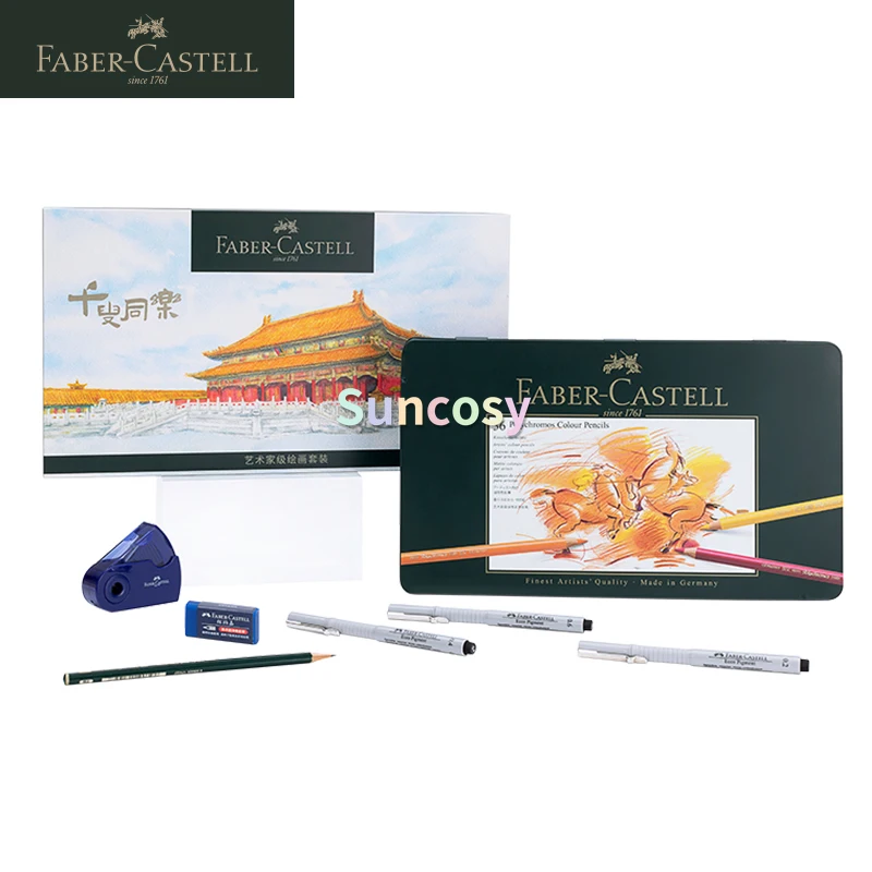 Faber-Castell Polychromos Artists' Color Pencils - Tin of 120 Colors -  Premium Quality Artist Pencils