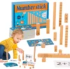 Wooden Math Toys Number Counting Puzzle Building Block Montessori Educational Toys Teaching Tool Game for Preschool Boys Girls 1