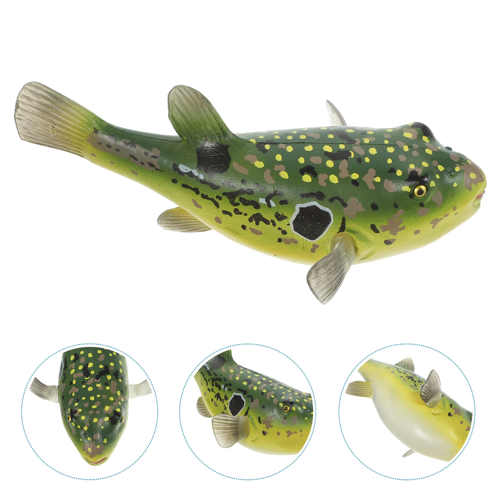 

Puffer Fish Toy Artificial Ornament Kids Toys Simulation Sea Animal Figures Models Fake Desktop Decoration Figurines Ocean