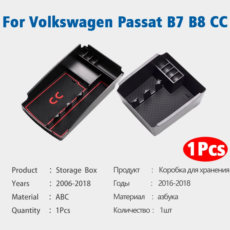 Car Interior Styling For Volkswagen VW Passat B7 B8 CC 2006-2017 2018  Armrest Center Console Storage Box Interior Accessories - AliExpress