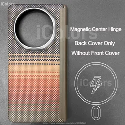 Kevlar Carbon Fiber Slim Protective Magnetic Case for HONOR Magic V5 (Back Cover Sun Hinge)