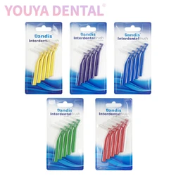 5pcs/Pack L-shaped interdental brush interdental brush For Cleaning Teeth Oral Care Brush Teeth Cleaning Dental Tools