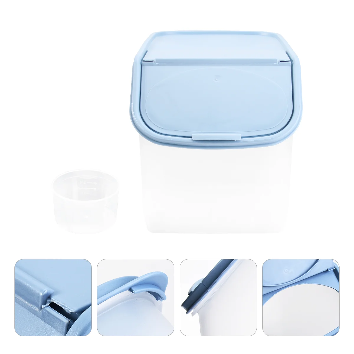 

Green Pet and Rice Airtight Storage Bin for Dry Food and Cereal Dispenser in Kitchen Pantry