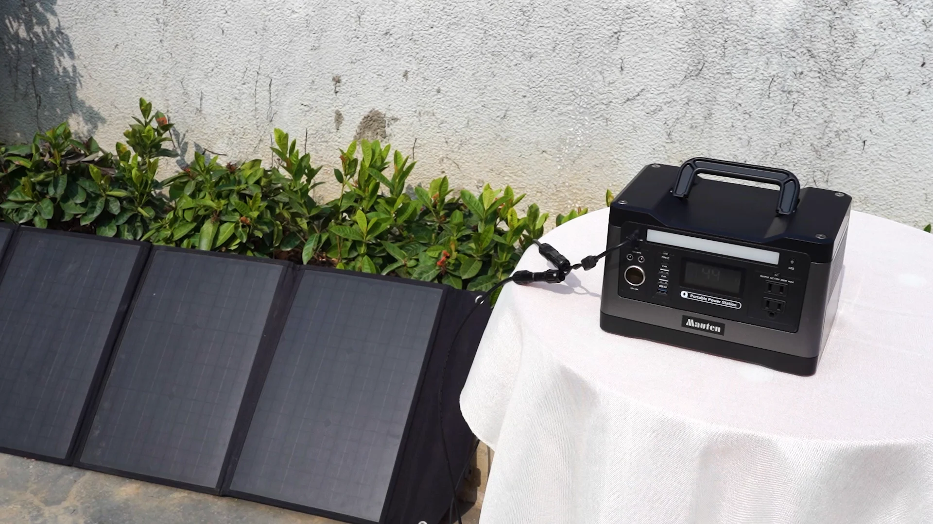 태양 에너지 시스템 1000W 1000Wh 휴대용 발전소, LifePO4 배터리 오프 그리드 충전식 ups 야외