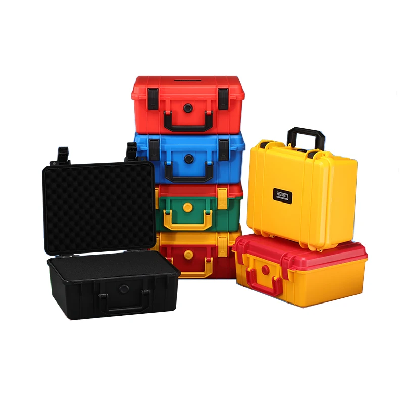

Plastic Safety Tool Box Equipment Instrument Case Portable Shockproof Toolbox Outdoor Tool Case With Foam