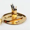 Nordic INS Multicolor Oval Plate Jewelry Key Tray Stainless Steel Metal Desktop Organizer Plate Multifunctional Decorative Plate 3