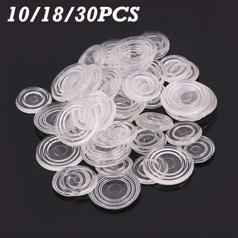 10/18/30pcs Furniture NonSlip Soft Grip Pads Round Shape Clear Rubber Pad Tea Table Glass