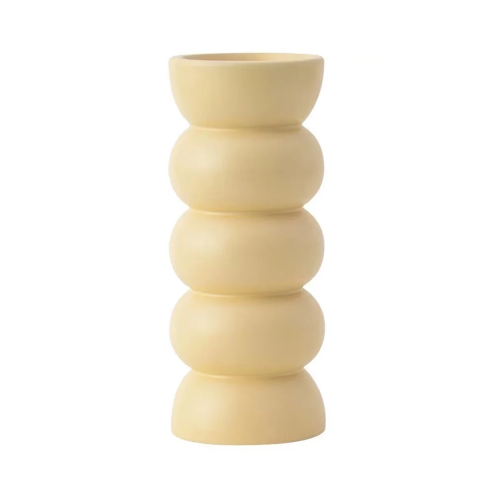 DIY Epoxy Resin Silicone Vase Mould Cylindrical Concrete Gypsum Casting Flower Pot Crafts Mould Home Decoration Gift