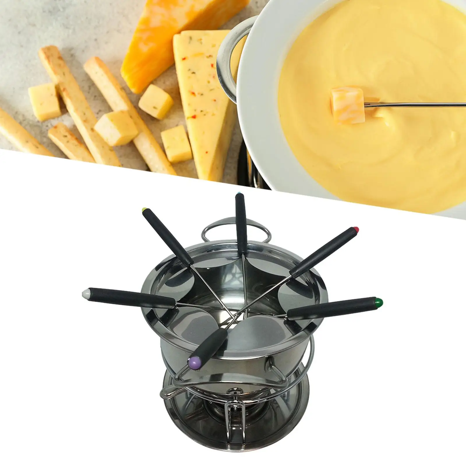Broth Fondue Set Fondue Pot Set Festival Picnic Multifunction Sauce Cheese Wedding Cheese Pot