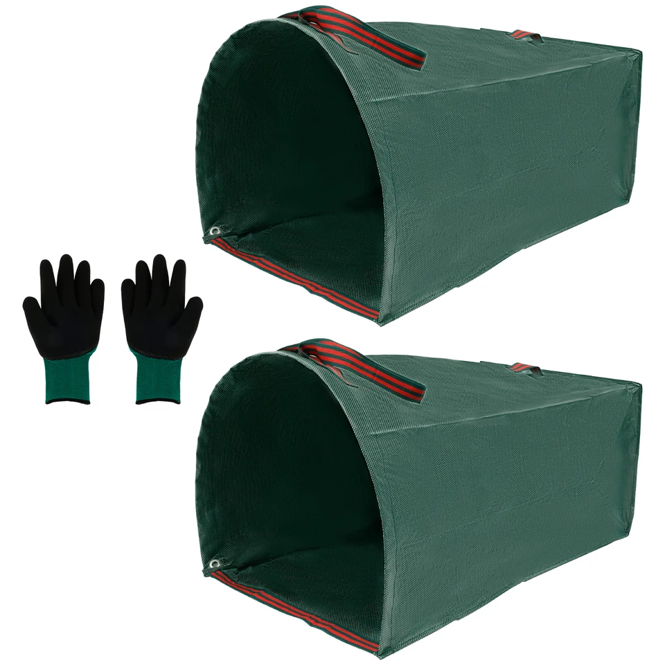 Confezione Da 2 Sacchi Per Foglie Raccoglitori Da Giardino: Riutilizzabili, Grandi E Con Manici, Per Rifiuti E Detriti Del Prato. - 6