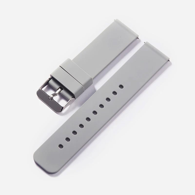Waterproof Silicone Quick Release Watch Band - Soft Rubber Strap Bracelet