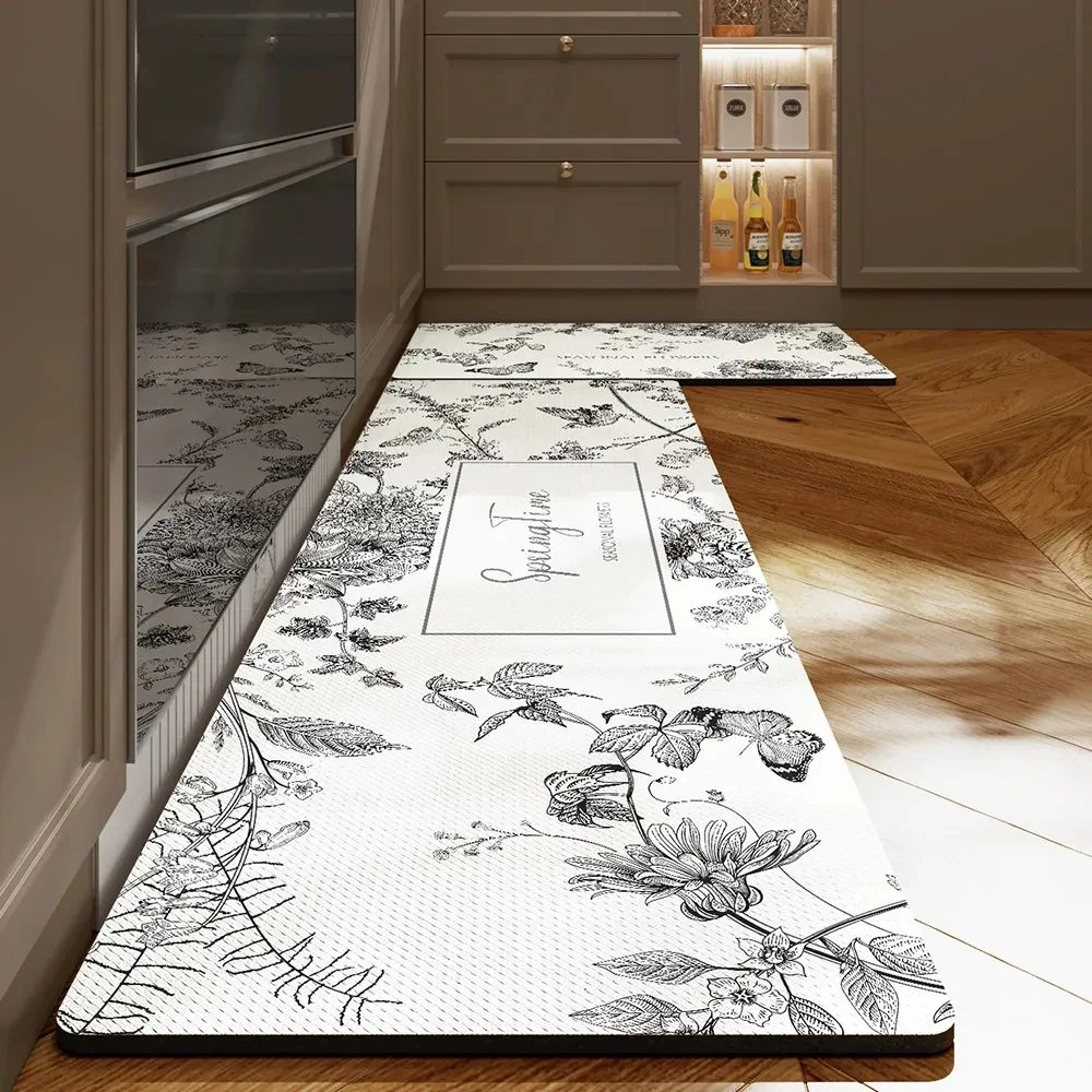 

Kitchen Mat Anti Slip Doormat Kitchen Rugs Floor Carpet Long Hallway Runner Rug Mat Easy To Clean