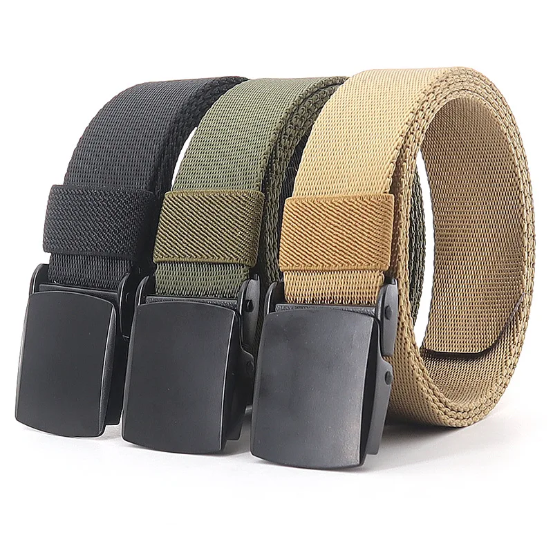 

2024 New 3.2cm Quick Drying Nylon Narrow Belt Zinc Alloy Smooth Buckle Men's And Women's Quick Detachable Design Jeans Belt