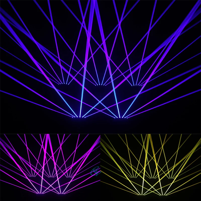 6 Eyes RGB Laser Moving Head Light Infinite Rotation Dmx512 Controller for Bar C