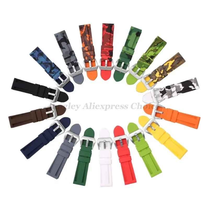 Camouflage Silicone Sport Watch Band - Versatile Rubber Bracelet