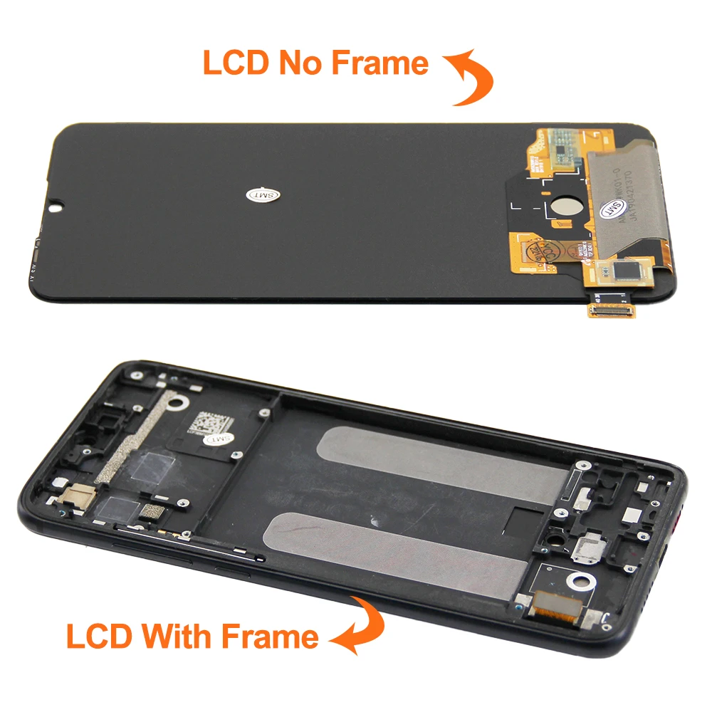 AMOLED For Xiaomi Mi 9 lite LCD Display Touch Screen Digitizer Replacement Parts For Xiaomi CC9 M1904F3BG with Frame Display