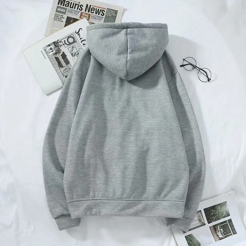 Wholesale 2022 Autumn Winter Sweater Jacket Man Simple Zipper Casual Fleece Thicken Hoodies Men's Loose Comfortable Top Hoodie