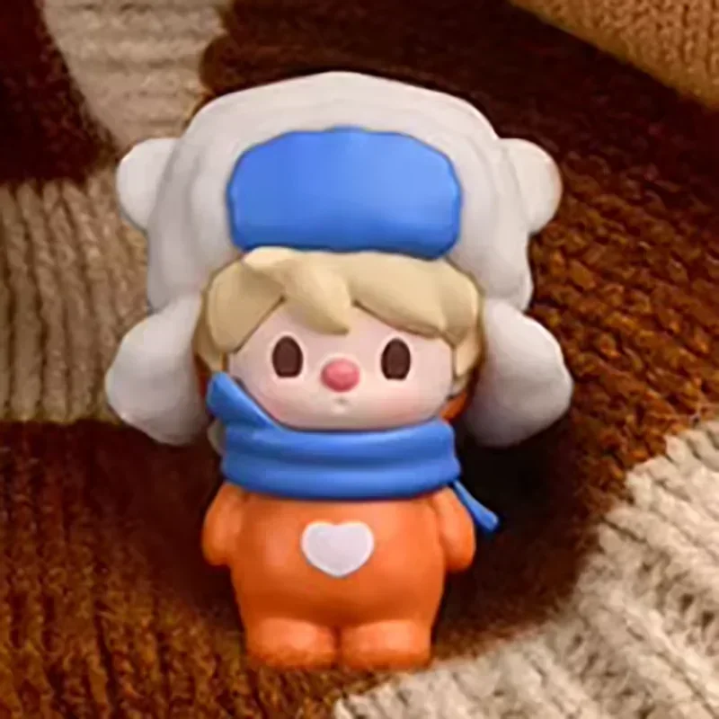 POP MART POPBEAN 플러피 코지 시리즈 미니 인형 블라인드 박스 귀여운 미스터리 피규어 장식품 홈 데스크탑 장