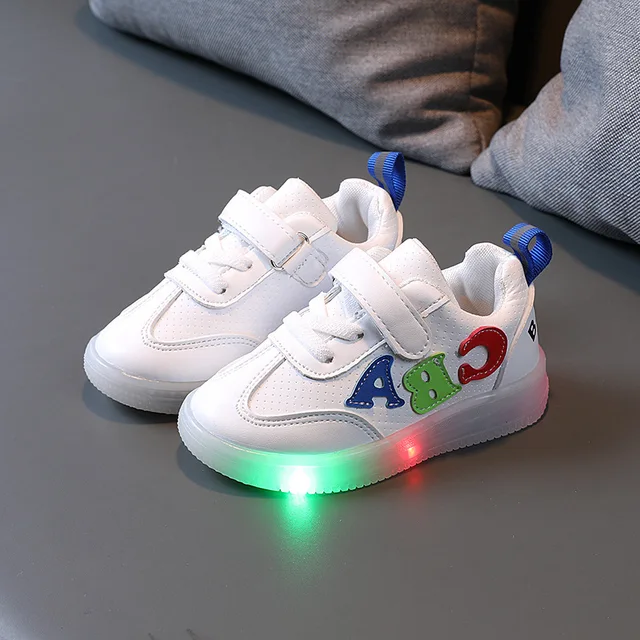 ik ontbijt Excentriek Onderzoek het Size 21-30 Children Led Shoes Light Up Sole Baby Kids Breathable Glowing  Sneakers Luminous Shoes For Girl Child Glowing Tenis - Children Casual  Shoes - AliExpress