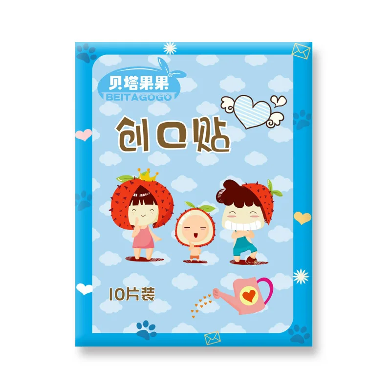 100pcs Cartoon Cute Transparent Band Aid Waterproof Wound Dressing Plaster Skin Patch Adhesive Bandages for Children Adults