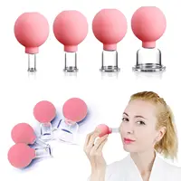 Silicone & Glass Facial Cupping Set for Beauty - Hypoallergenic, Fragrance-Free Massage Tool for Face, Eyes, Cheeks, Neck & Back