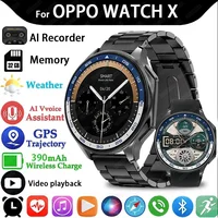 2025 New For OPPO Watch X Smart Watch 1.43 AMOLED 3D Surround Vision Player 4GB Large memory IP68 Smartwatch Men TWS Earphones 1