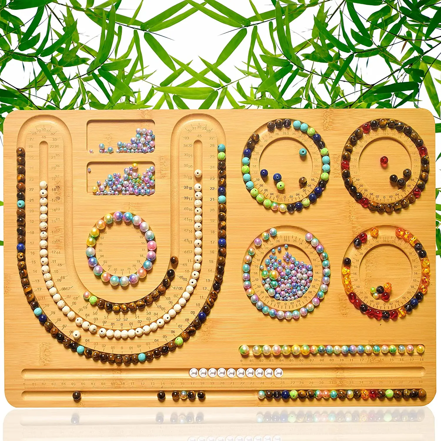 High Quality Bamboo Combo Beading Board for DIY Jewelry Bracelet Making