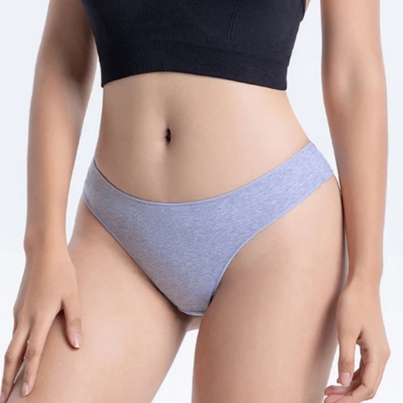 3 Stuks M-XXL Katoenen Ondergoed Naadloze Slipjes Voor Vrouwen Lage Rips Vrouwelijke Effen Kleur Comfort Pantys Ademende Lingerie