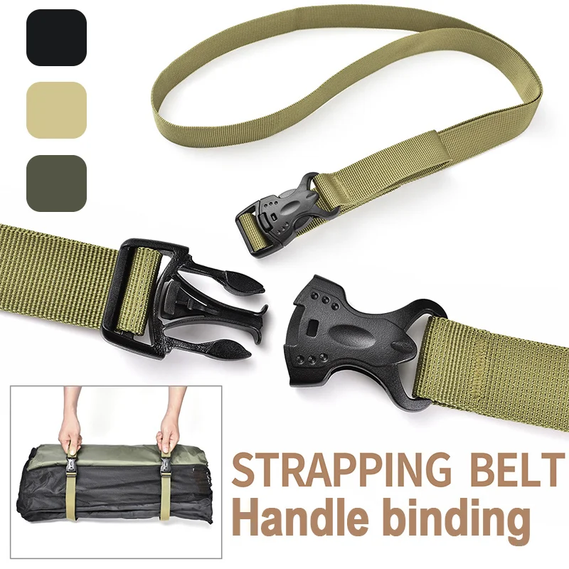 1.35m Travel Tied Belt 1Pc 2Pcs Durable Nylon Cargo Tie Down Luggage Lash Belt Strap Camping Hiking Cargo Storage Belt Buckle